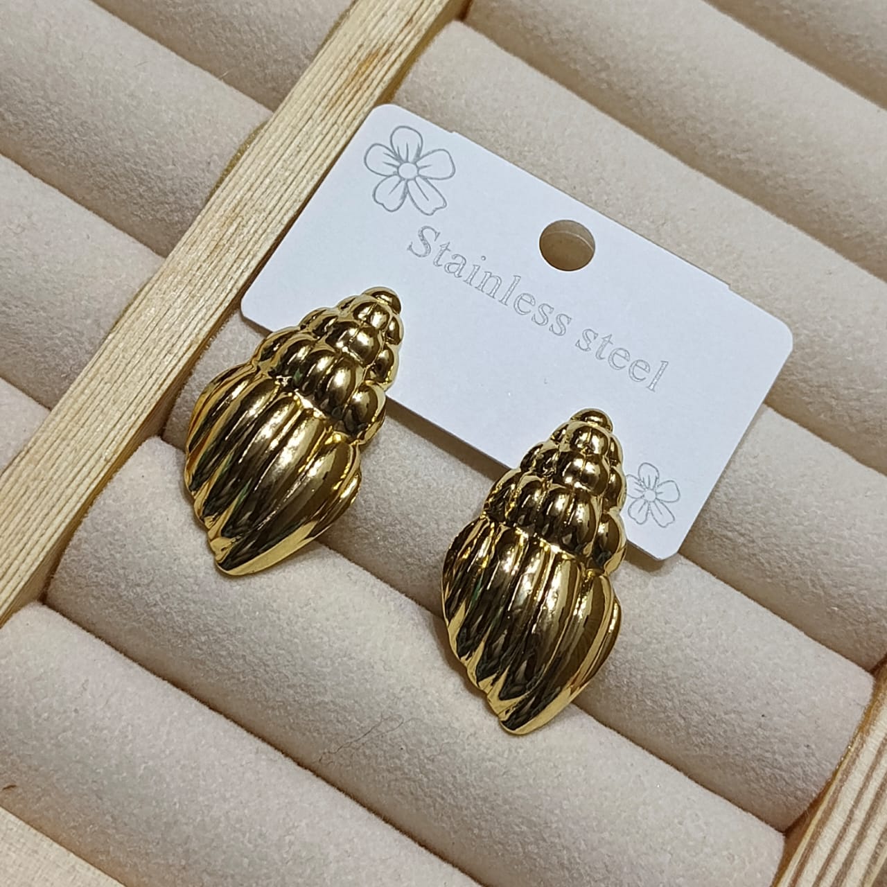 The Golden Nautilus Studs